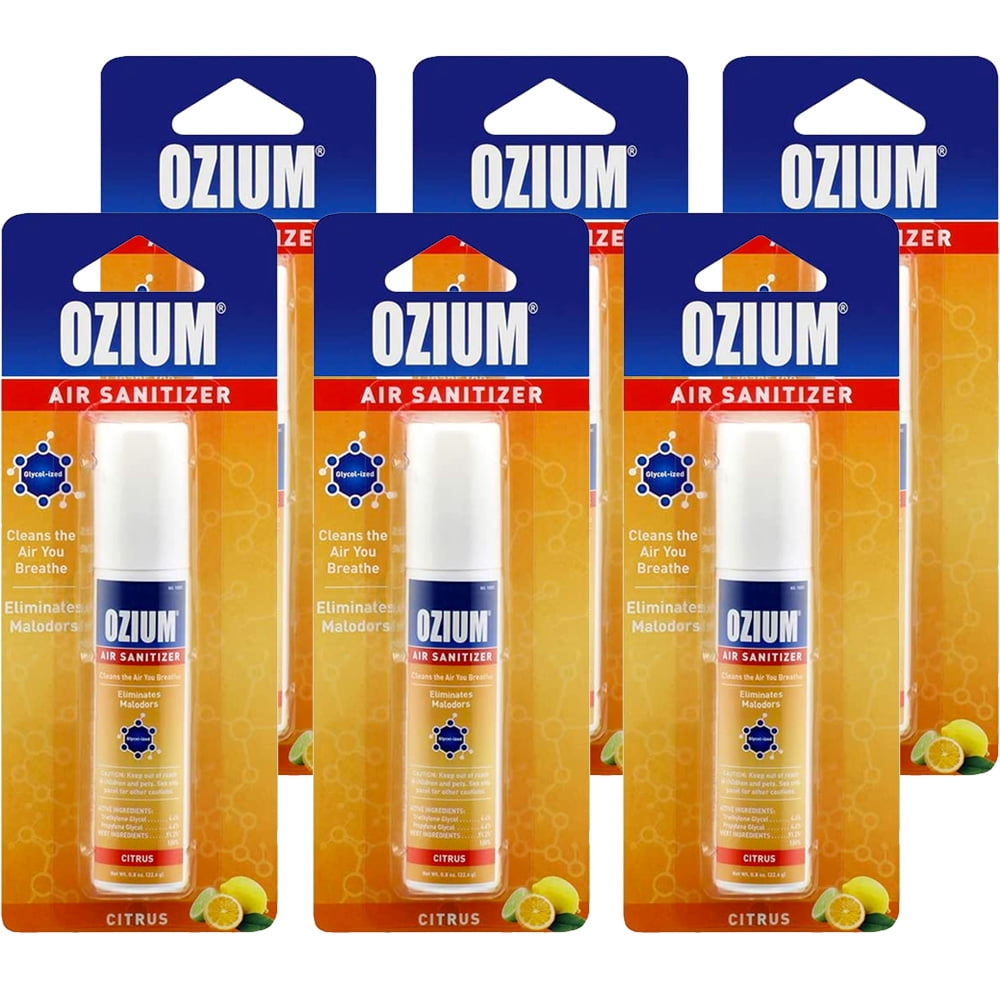 Ozium Air Sanitizer 0.8 oz Spray, Citrus Scent (6PACK)