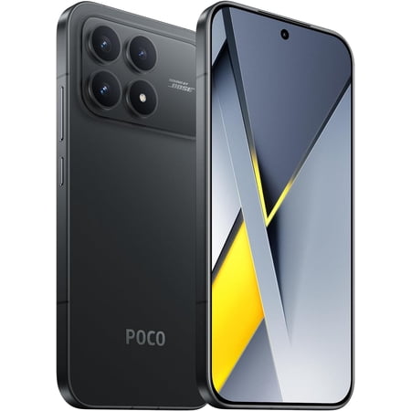XIAOMI Poco F8 PRO 5G Ai (Compatible with Tmobile Mint Tello & Global) (256GB + 12GB) Ai 2K 6.59" Bose Sound 50MP Gamers Phone NFC Dual sim Unlocked Model 2510DPC44G Liberado (Black)