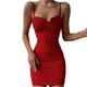 thumbnail image 1 of Txlixc Vestido sin espalda de color sólido para mujer, vestido ajustado con tirantes finos Txlixc  Moda, 1 of 5