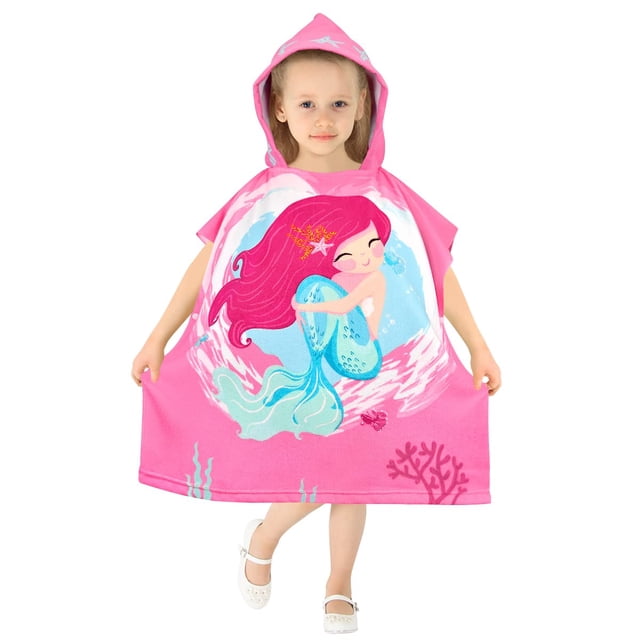 Toalla de Playa con Capucha HUANLANG para Niños y Niñas de 0 a 7 Años