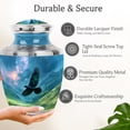 thumbnail image 3 of MUKTIVE Crow Urns for Human Ashes Mother - Decorative Blue Urn for Cremated Remains - Large Urns for Human Ashes Adult Female - 10 Inch Memorial Urn for Grandmother, 3 of 7