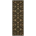 thumbnail image 2 of Nourison Living Treasures 70" Round Wool Indoor Rug in Black Persian, 2 of 4