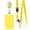 A664 Yellow, variant on Badge Holder with Retractable Lanyard, Vertical ID Card Sleeve for Employees and Students, Durable Neck Strap for Bus Passes and Work Badges A667_Green