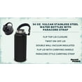 thumbnail image 3 of 6 Vulcan Stainless Steel Water Bottles with Strap Set, 34 oz. - Double Wall, Vacuum Insulated - Black, 3 of 5