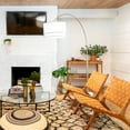 thumbnail image 4 of Brightech Mason Arc Floor Lamp with Hanging Drum Shade & LED Light Bulb, Nickel, 4 of 10