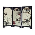 thumbnail image 2 of DOLITY Mini Folding Screen Craft 3 Panel Divider for Shelf Entrance Desk Decoration Style B, 2 of 9