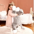 thumbnail image 4 of IKASA Giant Wolf Stuffed Animal Plush Toy,Large Jumbo Wolf 30" Gray Huge Cute Soft Toys,Big Size Plushy Fluffy Fat Oversized Plushie,Gifts for Kids Girls Boys Girlfriend Children, 4 of 5