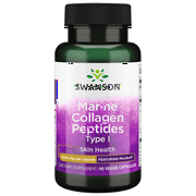 Swanson Marine Collagen Peptides Type I - Featuring Morikol 500 mg 60 Veg Caps