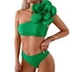 thumbnail image 1 of Traje de baño para mujer, traje de baño con tirantes de color liso para mujer, conjuntos de bikini de moda, trajes de baño para mujer, 1 of 4