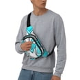 thumbnail image 6 of Lsque Geometry Dash Pattern Square Double Layer Waist Bag, Durable Twill Fabric Waist Pack with Adjustable Belt,Outdoor Hiking, Running, Travel Waist Bag, 6 of 6