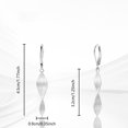 thumbnail image 4 of Irregular Twisted earrings, Hypoallergenic Leverback Jewelry, Bohemian Style, Vintage Dangle Jewelry Accessories Gifts（silver）, 4 of 4