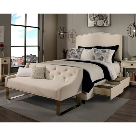 Republic Design House Newport Ivory Upholstered Queen