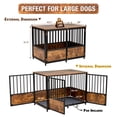 thumbnail image 3 of Reliancer 43.7'' Dog Crate Furniture, Wooden Heavy Duty Dog Kennel, Dogs Cage for Large Medium Dog, 3 of 7