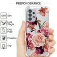 thumbnail image 2 of CoverON Phone Design For Samsung Galaxy A23 5G Case, Clear Flexible Soft Rubber Slim TPU Cover, Peony Flower, 2 of 7