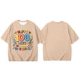 thumbnail image 4 of Hwmodou Girls Kids 100 Days Of School Print Crewneck Loose Short Sleeve Spring T-Shirts Soft Trendy,3-13Y, 4 of 4