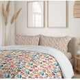 thumbnail image 6 of Ambesonne Culinary Duvet Cover Set, Cupcakes Cakes Creams, 2-Calking, Petrol Blue Ginger, 6 of 7