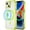 Transparent + green, variant on Magnetic for iPhone 13/iPhone 14/ 6.1" Case, Compatible with Magsafe Military Shockproof Protective Bumper Cute Transparent Slim Anti-Yellowing Phone Case for iPhone 13/iPhone 14 Cover,