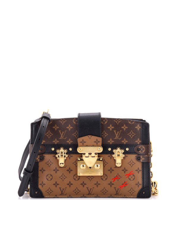 Pre-Owned Trunk Clutch Reverse Monogram Canvas By Rebag