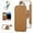 Brown, variant on Luxury Electroplated Wallet Case for iPhone 17, PU Leather Front+Clear PC Back, 360° Rotating Ring Stand Flip Cover with RFID Blocking Card Slots, Compatible with MagSafe, Brown
