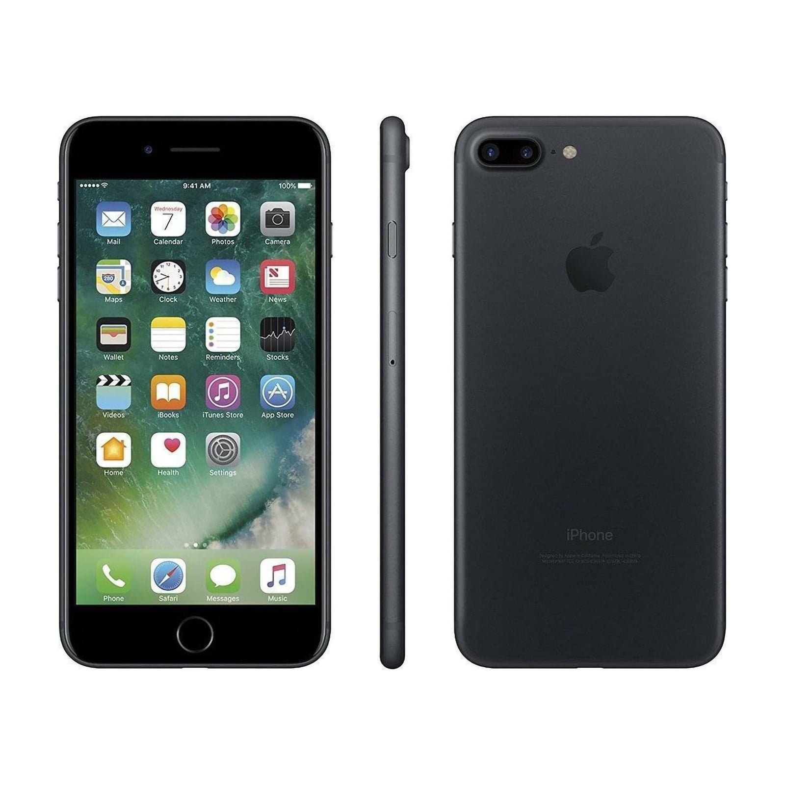 Tecnología ganador Shinkan Restored Apple iPhone 7 Plus, GSM Unlocked 4G LTE- Black, 32GB  (Refurbished) - Walmart.com