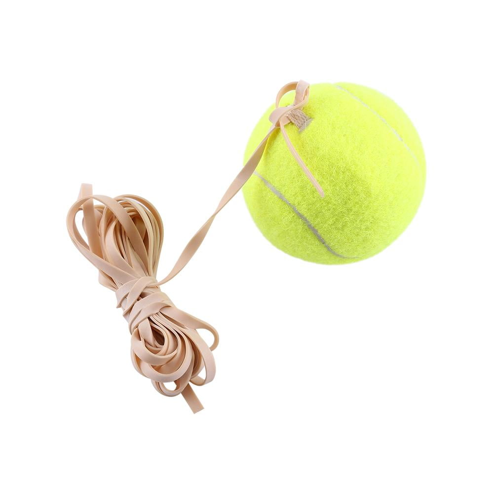Useful Tennis Ball Practice Tool,Tennis Trainer Ball with String Tennis Training Ball Training Tennis Balls Solo for Indoor and Outdoor Tennis Practice Lemon Yellow 