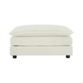 thumbnail image 4 of Williamspace Ottomans Footrest for Living Room, Comfy Chenille Deep Seat Sofa Chase, Stool Bench Chaise Ottoman to Combine with Sectional Sofa for Bedroom Apartment, White, 4 of 4