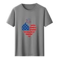 thumbnail image 4 of Cxenplz American Flag Shirts for Men Summer Casual Independence Day 4th of July Tops Patriotic Short Sleeve Shirt USA Memorial Day Tee, 4 of 5