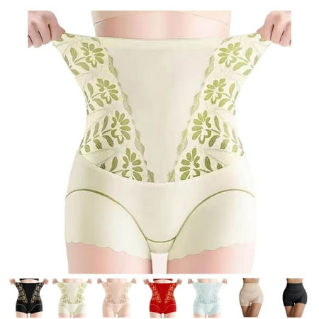 Women High Waist Body Shaping Pants Seamless Body Shaping Tummy Shaping Buttocks Lifting Pants Slimming Stripe Tummy Control Panty Shapewear for Women