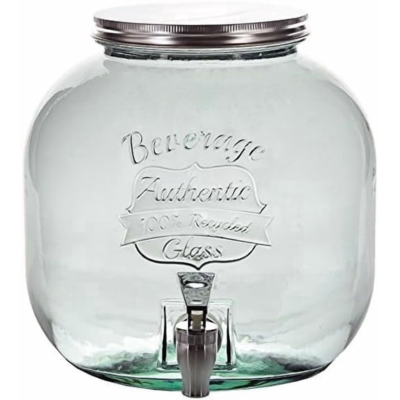 Couronne Company Authentic Glass Beverage Dispenser w/ Spigot, 202.9 oz, Clear, 1 Piece$$Home Decor, Kitchen, & Other