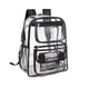 thumbnail image 2 of CaiYueKe Clear PVC Backpack Transparent Stadium Backpack for College Travel Events Large Capacity Waterproof Lightweight Breathable Backpack for Laptop Work Commuter, 2 of 7