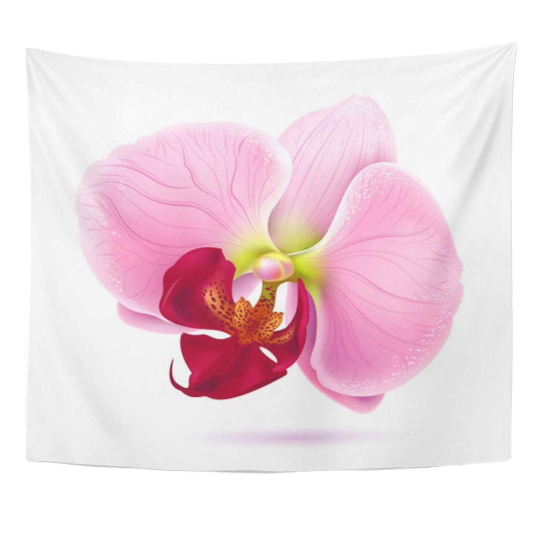 Floral Tapestry Exotic Orchid Flowers Print Wall Hanging Decor