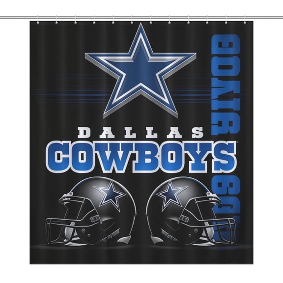 Football Cowboys Shower Curtain Ornament Bathroom Curtains with Fabric Bathroom Decor