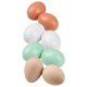 thumbnail image 3 of 8 huevos de madera de imitación, huevos falsos, suministros para manualidades de madera, huevos para decoración del hogar., 3 of 7