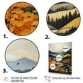 thumbnail image 3 of Designart "Countryside Misty Morning Collage III" Landscape & Nature Floater Framed Canvas Print, 3 of 7