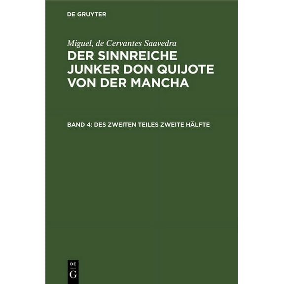 Des Zweiten Teiles Zweite Hälfte, (Hardcover)