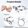 thumbnail image 5 of EcoNesxp Suitable for crocheters, styles, 2 pieces, adjustable knitting crochet loop, brass open yarn guide, crochet loop piece, adjustable knitting crochet loop for faster knitting yarn guide, finge, 5 of 5