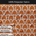 thumbnail image 5 of Vargottam Indoor/OutdoorTablecloth58x120 Inch Rectangle Tablecloth with Umbrella Hole and Zip- Waterproof PatioTableCloths- TableCovers for Backyard RectangularTable- Orange2, 5 of 5