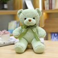 thumbnail image 1 of Wedding Plush Bear Doll With Bowtie Ribbon Scarf Stuffed Animal Toy For Grab Machine, 1 of 6