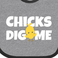 thumbnail image 4 of Inktastic Chicks Dig Me Boys Baby Bib, 4 of 4
