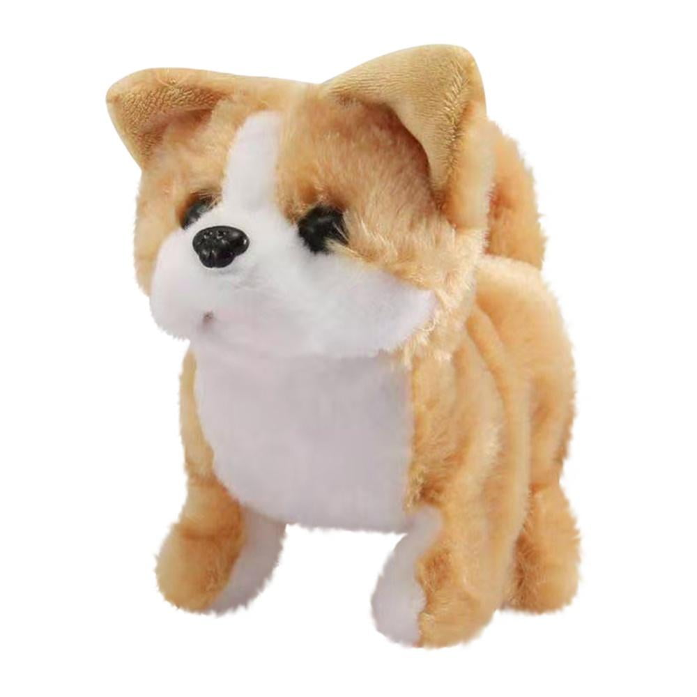 Dedication Pet Toy Dog Barks, Sits, Walk, and Flips Plush Dog Toy Puppy Electronic Interactive Pet Dog Golden Retriever