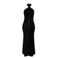 thumbnail image 5 of DailyTrove Women's One-Shoulder Evening Gown-Sleeveless-High-Slit-Satin-for Gala/Wedding- One-Shoulder, 5 of 5