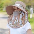 thumbnail image 1 of Sombrero protector solar de verano para niños y mujeres, sombrero para el sol, sombrero para el frío, transpirable, para exteriores, para recoger té, ciclismo, protección UV, sombrero para el sol, 1 of 6