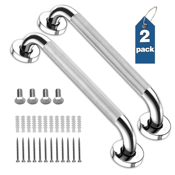 UHIAGREE Grab Bars for Bathtubs and Showers,2 pack 11.8 '' Stainless Steel Shower Safety Handles