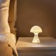 thumbnail image 4 of Lámpara de mesa Yyuenw con forma de hongo regulable, lámpara de noche de cristal, lámpara de escritorio translúcida de estilo vintage, luz de remolino para decoración del hogar, comedor, dormitorio,, 4 of 5