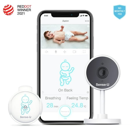 Sense-U Breathing Baby Monitor with 1080P HD Baby Camera, 2-Way Talk, Night  Vision, Background Audio, Motion Detection, Breathing Movement, Feeling  Temperature, Sleep Position | Walmart Canada