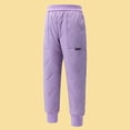 thumbnail image 5 of UngA Kids Boys Girls Snow Pant with Lined Fleece Waterproof Puffer Pants Warm Trousers Winter Pants for Boys Girls (Purple,8-9 Years), 5 of 8