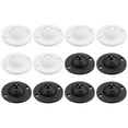 thumbnail image 1 of Unique Bargains 12Pack Adhesive Mini Caster Wheels, Swivel Universal Caster 360 Rotation Sticky Pulleys (White,Black), 1 of 7