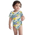 thumbnail image 2 of Xecao Cute Poodle Dog Pattern Baby Climbing Bodysuit Short Sleeve Onesie Unisex 0-12 Months Baby Shirt Newborn Outfits Crotch snap design-18 Months, 2 of 6