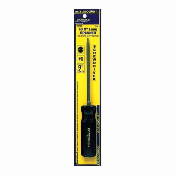 Eazypower Tamper Resistant Spanner Screwdriver #8 Round 79742
