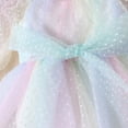 thumbnail image 6 of jsaierl Toddler Baby Girls Tulle Dresses Mesh Long Sleeve Tutu Dress Polka Dots A-line Dress Infant Girls Party Princess Dress 6M-24M, 6 of 7